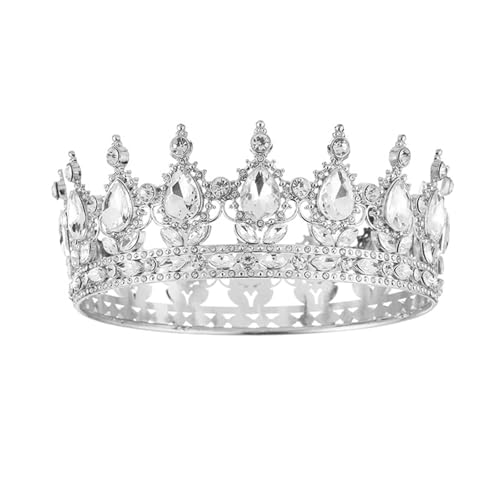 SXRQ Modische Strass-Kronen für Damen, Kostümzubehör, Stirnband für Braut, Blumenpartys und Halloween-Kostüme, Braut-Kopfschmuck SXRQ Modische Strass-Kronen für Damen, Kostümzubehör, Stirnband für Braut, Blumenpartys und Halloween-Kostüme, Braut-Kopfschmuck von SXRQ