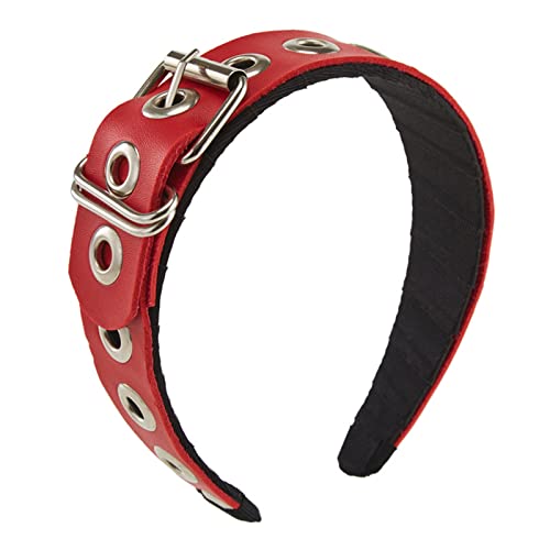 SXRQ PU-Leder-Stirnband, Gothic-Stil, Tiaras, Schnalle, Rock, Punk, Steampunk, PU-Kopfschmuck, Lederschnalle, Stirnband SXRQ PU-Leder-Stirnband, Gothic-Stil, Tiaras, Schnalle, Rock, Punk, Steampunk, PU-Kopfschmuck, Lederschnalle, Stirnband von SXRQ