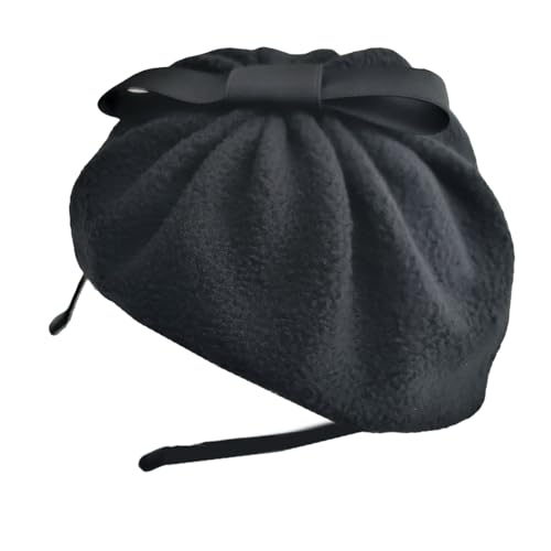 SXRQ Retro Bowknot Fascinator Dark Felt Hairpiece For Costume Parties Studded With Bowknot Headband For Wedding Headpiece Fascinator Costume Headwear von SXRQ