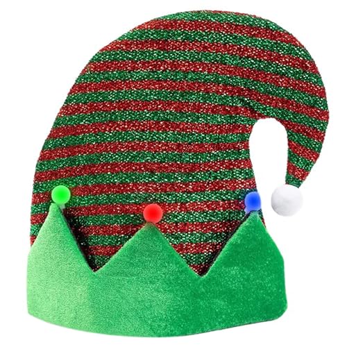 SXRQ Uni Elfen Hut Weihnachten Flor Motorhaube Urlaub Kobold Fröhliche Streetwear Blingbling Caps Gestreifte Mütze Weihnachten SXRQ Uni Elfen Hut Weihnachten Flor Motorhaube Urlaub Kobold Fröhliche Streetwear Blingbling Caps Gestreifte Mütze Weihnachten von SXRQ
