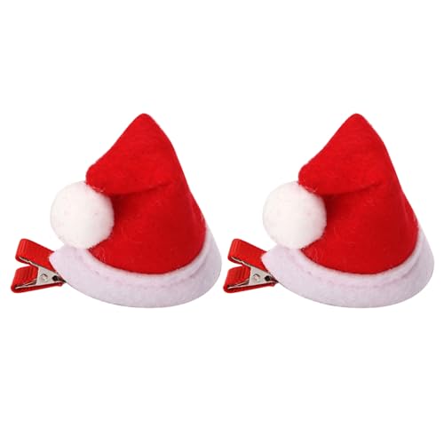 Weihnachtsdekoration, Party, Pailletten, Haarspangen, Hut, Entenschnabel-Clip, Bühnenrequisiten, Seitennadel, Festival-Partyzubehör, niedlicher Weihnachtsmannmütze, Haar-Accessoire für alle von SXRQ