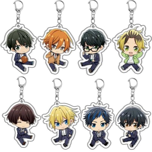 8pcs SASAKI & MIYANO Acryl Schlüsselanhänger SASAKI SHUUMEI Figur Handy Rucksack Dekoration Anhänger MIYANO YOSHIKAZU Cos Requisiten von SXYNIO