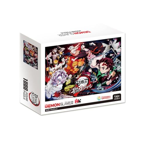 Ghost Killing Puzzle Kamado Tanjiro - Cartoon Thema Rengoku Kyoujurou Stichsäge 1000 Teile - Eltern-Kind-Unterhaltung Spielzeug Familie Spiel (A) von SXYNIO