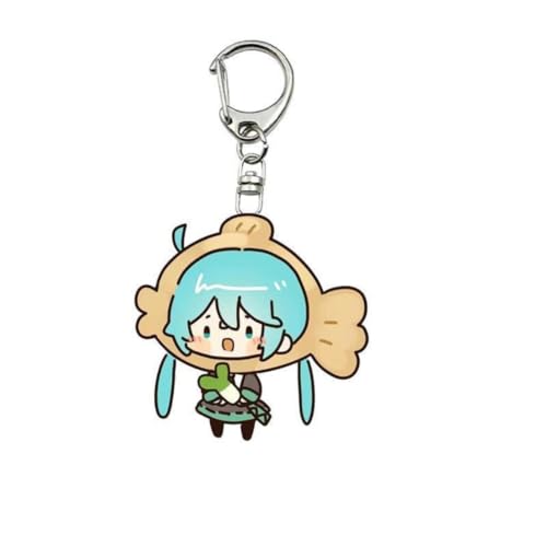 Hatsu Ne Acryl Schlüsselanhänger Niedlich Hatsune MK Figur Anhänger Schlüsselring Schlüsselzubehör Handy Anhänger Tasche Dekoration Cos Requisiten (C) von SXYNIO