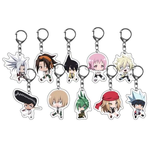 SHA MAN Schlüsselanhänger YOU ASAKURA Figur Anhänger AMIDAMARU Acryl Schlüsselring Tasche Dekor Zubehör Cos Spiel Requisiten 10pcs SHA MAN Schlüsselanhänger YOU ASAKURA Figur Anhänger AMIDAMARU Acryl Schlüsselring Tasche Dekor Zubehör Cos Spiel Requisiten 10pcs von SXYNIO