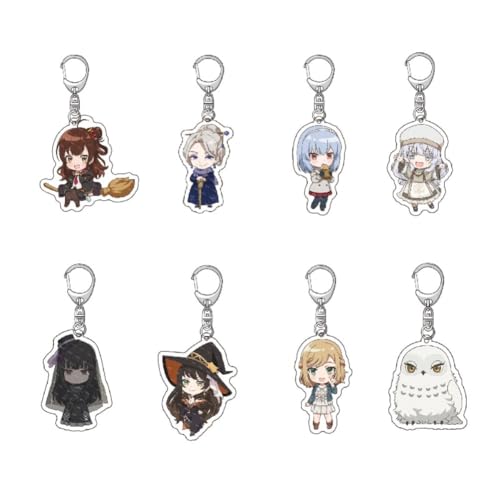 SXYNIO 8pcs Once Upon Witch Death Acryl Schlüsselanhänger Meg Figur Anhänger Ewige Hexe Faust Schlüssel Handy Rucksack Dekor Anhänger SXYNIO 8pcs Once Upon Witch Death Acryl Schlüsselanhänger Meg Figur Anhänger Ewige Hexe Faust Schlüssel Handy Rucksack Dekor Anhänger von SXYNIO