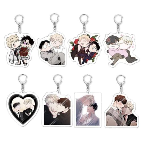 SXYNIO 8pcs Rosen Champagner Acryl Schlüsselanhänger Lee-Won Jeong Figur Anhänger Ceasar Sergeev Handy Rucksack Dekor Zubehör SXYNIO 8pcs Rosen Champagner Acryl Schlüsselanhänger Lee-Won Jeong Figur Anhänger Ceasar Sergeev Handy Rucksack Dekor Zubehör von SXYNIO