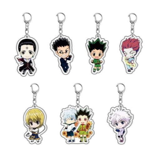 SXYNIO HUNTERHUNTER Schlüsselanhänger GON FREECSS Figur Anhänger Killua Zoldyck Acryl Schlüsselring Tasche Dekor Zubehör Cos Spiel Requisiten 7pcs SXYNIO HUNTERHUNTER Schlüsselanhänger GON FREECSS Figur Anhänger Killua Zoldyck Acryl Schlüsselring Tasche Dekor Zubehör Cos Spiel Requisiten 7pcs von SXYNIO