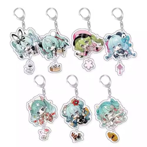 SXYNIO HatsuneSekai Schlüsselanhänger Miku Chibi Figur Anhänger Miku Acryl Schlüssel Tasche Dekor Zubehör Sekai Cos Requisiten 7pcs SXYNIO HatsuneSekai Schlüsselanhänger Miku Chibi Figur Anhänger Miku Acryl Schlüssel Tasche Dekor Zubehör Sekai Cos Requisiten 7pcs von SXYNIO