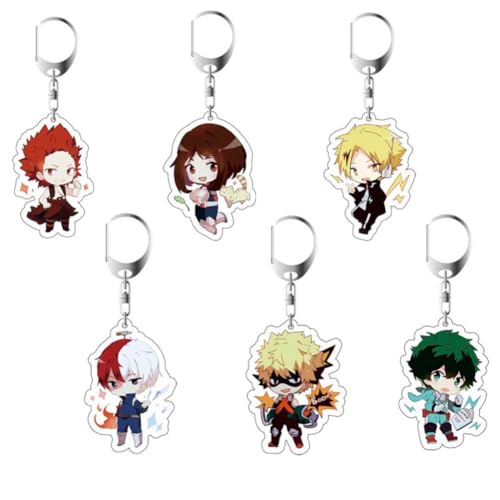 SXYNIO Hero Aacademy Schlüsselanhänger Midoriya Izuku Figur Anhänger Bakugou Katsuki Acryl Kette Schlüssel Tasche Dekor Zubehör Freund Schlüsselring 6pcs SXYNIO Hero Aacademy Schlüsselanhänger Midoriya Izuku Figur Anhänger Bakugou Katsuki Acryl Kette Schlüssel Tasche Dekor Zubehör Freund Schlüsselring 6pcs von SXYNIO