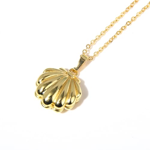 SXYNIO Mermaid Melody Halskette Gold Shell Perlenkette Nanami Luchia Cosplay Zubehör Shell Anhänger Halskette Schmuck SXYNIO Mermaid Melody Halskette Gold Shell Perlenkette Nanami Luchia Cosplay Zubehör Shell Anhänger Halskette Schmuck von SXYNIO