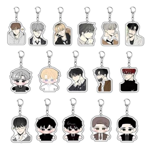 SXYNIO Twilight Low Tide Acryl Schlüsselanhänger 16pcs Kim Euihyun & Yeo Taeju Figur Anhänger Schlüsselring für BL Fans SXYNIO Twilight Low Tide Acryl Schlüsselanhänger 16pcs Kim Euihyun & Yeo Taeju Figur Anhänger Schlüsselring für BL Fans von SXYNIO