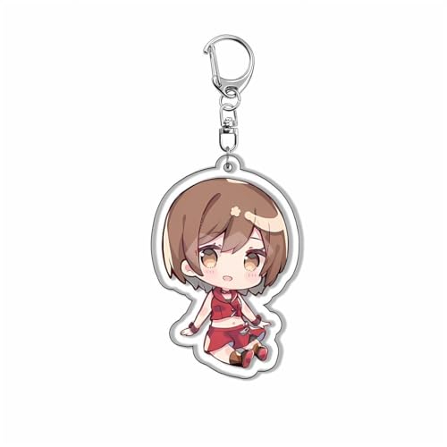 Sekai Acryl Schlüsselanhänger Niedlich Hatsune MK,Kagamine Rin,Kagamine Len,Megurine Luka Figur Anhänger Schlüsselring Schlüsselzubehör Handy Anhänger Tasche Dekoration Cos Requisiten (F) von SXYNIO