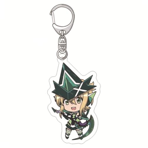 Senki Zesshou Acryl Schlüsselanhänger Niedlich Tachibana Hibiki,Kazanari Tsubasa,Yukine Chris Figur Anhänger Schlüsselbund Schlüsselzubehör Handy Anhänger Tasche Dekoration Cos Requisiten (A) von SXYNIO