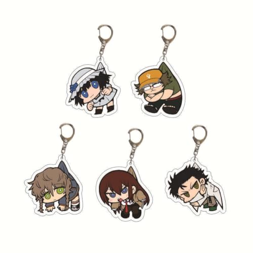 Steins Schlüsselanhänger Okabe Rintarou Figur Anhänger Makise Kurisu Acryl Schlüsselring Tasche Dekor Zubehör Cos Spiel Requisiten 5pcs Steins Schlüsselanhänger Okabe Rintarou Figur Anhänger Makise Kurisu Acryl Schlüsselring Tasche Dekor Zubehör Cos Spiel Requisiten 5pcs von SXYNIO