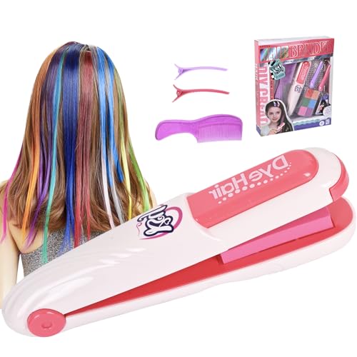 SYAKZK Geschenk Mädchen 4 5 6 7 8 9 Jahre, Spielzeug Haarfärbestift, Mädchen Geschenke 7 Jahre, Spielzeug ab 4 Jahre, Basteln Bastelset Kinder von SYAKZK