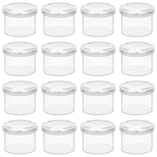 SYEYCW 16 Pcs Magnifying Bug Container, Clear Insect Viewer, Observation Insect Box, Bug Cage for Children, Portable Bug Collecting Kit, for Science Learning, Nature Exploration, Bug Collecting SYEYCW 16 Pcs Magnifying Bug Container, Clear Insect Viewer, Observation Insect Box, Bug Cage for Children, Portable Bug Collecting Kit, for Science Learning, Nature Exploration, Bug Collecting von SYEYCW