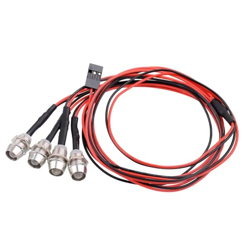 Kompatibel Mit 1/5 1/8 1/10 1/12 1/16 Fernbedienungsfahrzeug-Upgrade-Modifikationsteile Zubehör 4-teiliges Licht-Kit 5 Mm RC-Autozubehör von SYFDGDV