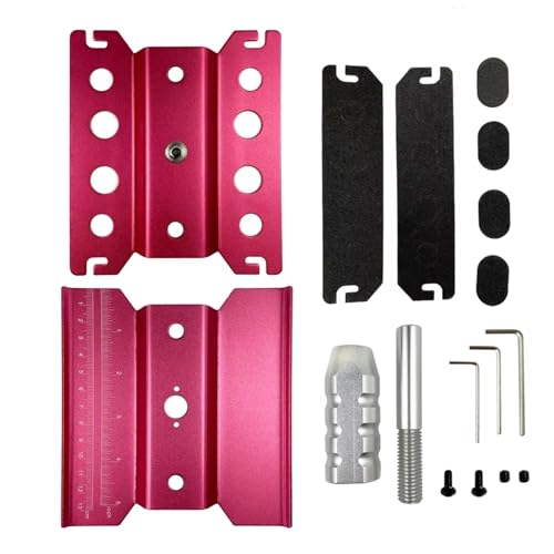 Kompatibel Mit 1/8 1/10 Autos LKW Für Buggy Aluminiumlegierung RC Auto Arbeitsständer Reparatur Workstation Montage Für Plattform 360 Grad Drehung RC-Autozubehör(Pink) von SYFDGDV