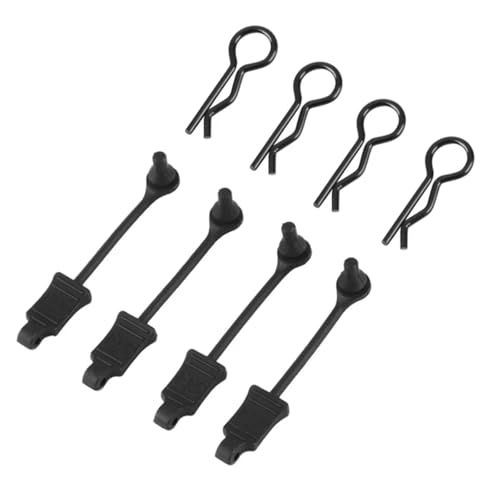 Kompatibel Mit ARRMA 1/7 Für Mojave Für Limitless 1/8 RC-Auto, 4-teiliges Gummi-Karosserie-Clip-Halter, Schale Mit Festem Schnallenschloss AR390178 RC-Autozubehör von SYFDGDV