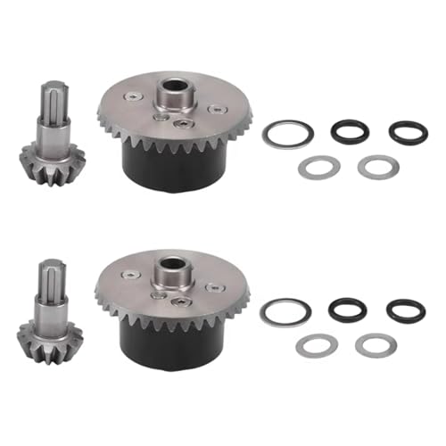 Kompatibel Mit ARRMA Für Kraton Für Senton Für Rock 1/10 RC-Auto-Upgrade-Teile 2 Set X Metall-Diff-Gehäuse Diff-Getriebe 37T Eingangszahnrad 13T RC-Autozubehör von SYFDGDV