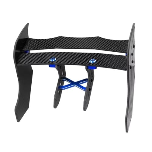 Kompatibel Mit ARRMA Für Limitless 1/7 RC-Auto-Upgrade-Teile, Diffusor Mit Carbonfaser-Muster, Unterstützt Den Heckflügel-Stützrahmen RC-Autozubehör(Blue) von SYFDGDV