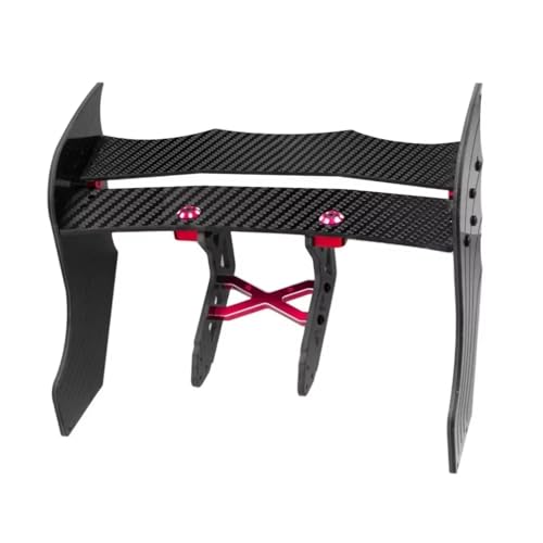 Kompatibel Mit ARRMA Für Limitless 1/7 RC-Auto-Upgrade-Teile, Diffusor Mit Carbonfaser-Muster, Unterstützt Den Heckflügel-Stützrahmen RC-Autozubehör(Red) von SYFDGDV