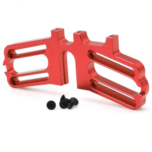 Kompatibel Mit Arrma Für Limitless Für Felony 6S Für BLX 1/7 RC-Auto-Upgrade-Teile, Metall-Doppelmotorhalterung, Doppelmotorhalter RC-Autozubehör(Red) von SYFDGDV