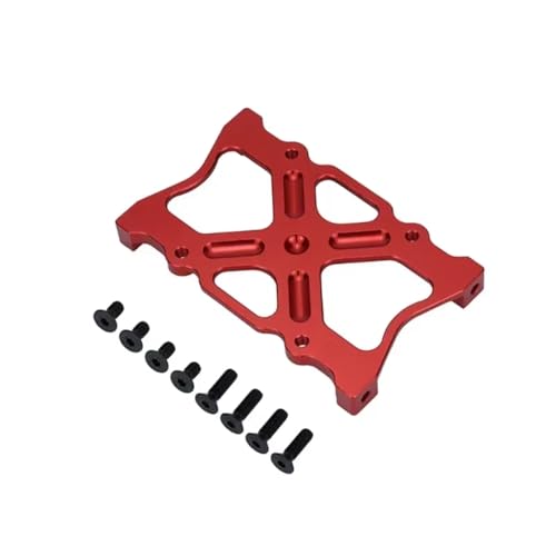 Kompatibel Mit Axial Für SCX10 1/10 RC Crawler Autoteile Zubehör Aluminium Für Chassisstrebenträgermontage Feste Halterungsplatte RC-Autozubehör(Silver) von SYFDGDV