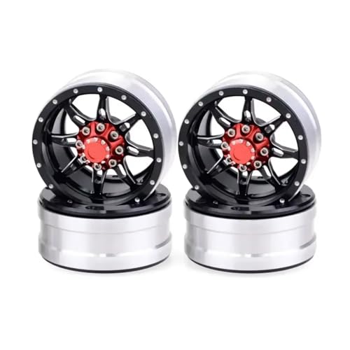 Kompatibel Mit Axial Für SCX10 90046 Für Tamiya Für Trxs Für TRX-4 1/10 RC-Autoteile 4-teilige Aluminiumlegierungsfelge 1,9 Zoll RC-Autozubehör von SYFDGDV