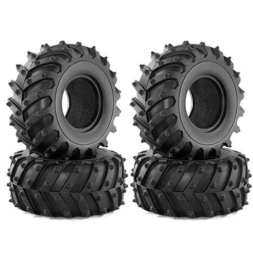 Kompatibel Mit Axial Für SCX10 Für Wraith Für Capra Für TRX4 D90 1/10 RC Crawler Car 4 Stück 128 Mm 2,2 Zoll Gummireifen-Radreifen RC-Autozubehör Kompatibel Mit Axial Für SCX10 Für Wraith Für Capra Für TRX4 D90 1/10 RC Crawler Car 4 Stück 128 Mm 2,2 Zoll Gummireifen-Radreifen RC-Autozubehör von SYFDGDV