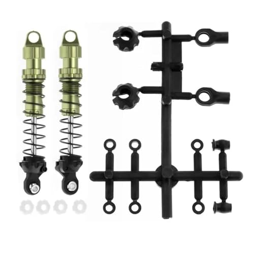 Kompatibel Mit Axial Für SCX10 RBX10 Für TRX4 D90 1/10 RC Crawler Auto Upgrade Teile Zubehör 2 Stücke Metall 80mm 90mm Stoßdämpfer RC-Autozubehör(Green,80mm) von SYFDGDV