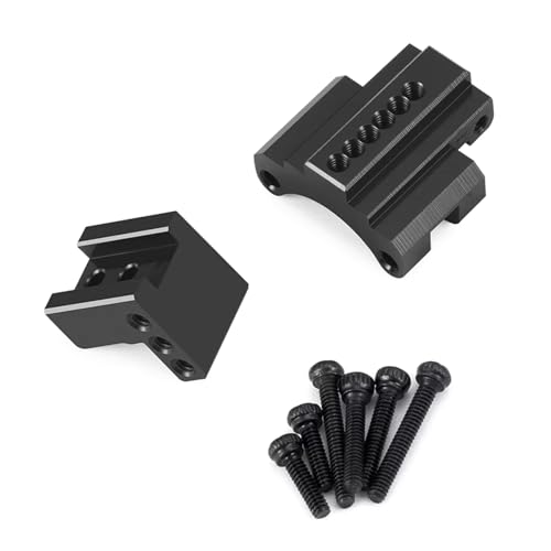 Kompatibel Mit Axial Für SCX24 Für Gladiator Für Wrangler C10 1/24 RC-Autoteile, Verstellbare Hinterachsverbindungshalterung Aus Aluminiumlegierung RC-Autozubehör(Black) von SYFDGDV