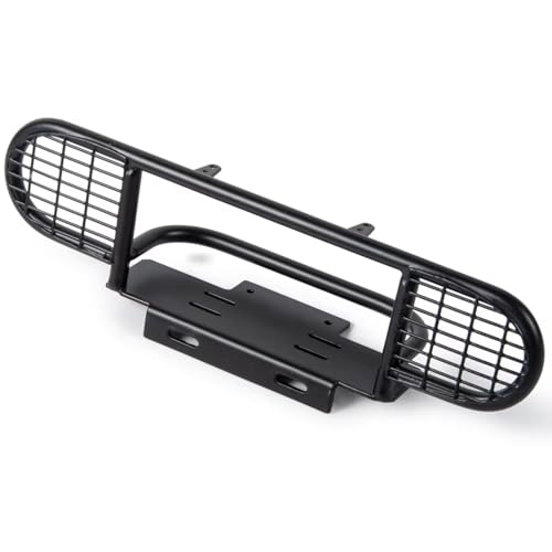 Kompatibel Mit D90 1/10 RC Crawler Car Truck Upgrade Modifikationsteile Zubehör Metall Frontstoßstange Mit Lampenschirm RC-Autozubehör von SYFDGDV