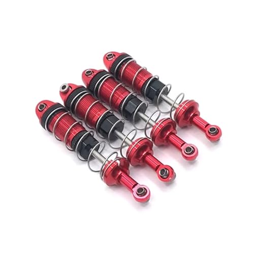 Kompatibel Mit HB ZP1001 ZP1002 ZP1003 ZP1004 ZP1008 1/10 RC Auto Upgrade Teile 4 Stück Metall Stoßdämpfer Dämpfer RC-Autozubehör(Red) von SYFDGDV