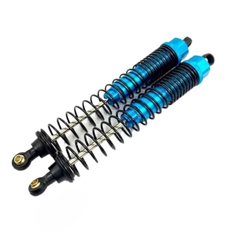 Kompatibel Mit HSP 94180 4WD 4X4 1/10 Für Rock Crawler RC Auto Lange Stoßdämpfer Dämpfer Öl Einstellbar Typ 18019 180007 RC-Autozubehör(Blue) von SYFDGDV
