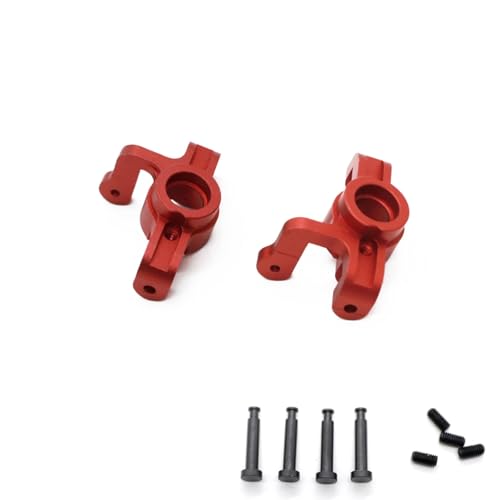 Kompatibel Mit Losi 1/10 RC-Auto-Upgrade-Modifikationsteil-Zubehör, Lenkbecher Aus Metall Vorne RC-Autozubehör(Red) von SYFDGDV