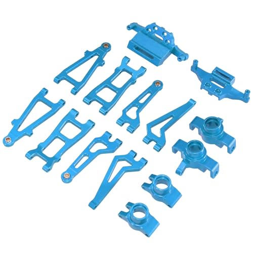 Kompatibel Mit MJX Für Hyper GO 20208 Für JJRC C8811 1/20 Fernbedienungsauto-Upgrade-Teile, Vorderer Unterer Arm, Oberer Schwingarmsatz RC Auto Upgrade-Teile(Blue) von SYFDGDV
