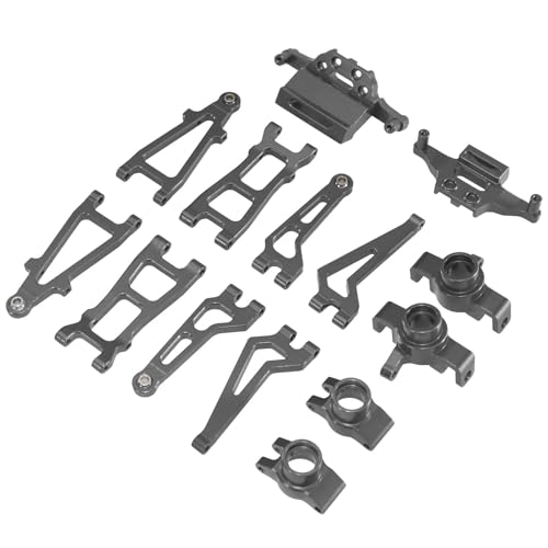 Kompatibel Mit MJX Für Hyper GO 20208 Für JJRC C8811 1/20 Fernbedienungsauto-Upgrade-Teile, Vorderer Unterer Arm, Oberer Schwingarmsatz RC Auto Upgrade-Teile(Gray) von SYFDGDV