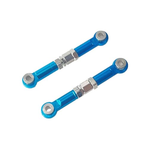 Kompatibel Mit MJX Für Hyper Go 14209 14210 H14BM 1/14 RC-Autoteile, Zubehör, Metallteile Für Die Vordere Lenkstange RC-Autozubehör(Blue) von SYFDGDV