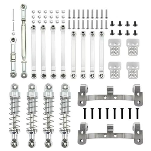 Kompatibel Mit MN D90 Für MN-90 Für MN99S 1/12 RC-Auto-Upgrade-Teile, 2-Set Metall-Lenkstange, Zugstangenhalterung, Stoßdämpfer-Set RC Auto Upgrade-Teile Kompatibel Mit MN D90 Für MN-90 Für MN99S 1/12 RC-Auto-Upgrade-Teile, 2-Set Metall-Lenkstange, Zugstangenhalterung, Stoßdämpfer-Set RC Auto Upgrade-Teile von SYFDGDV