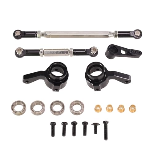 Kompatibel Mit MN Für MN168 Für MN82 Für MN78 D90 D91 D96 1/12 RC-Autoteile Zubehör Lenkstange Servoarm Lenkbecher RC-Autozubehör(Black) von SYFDGDV