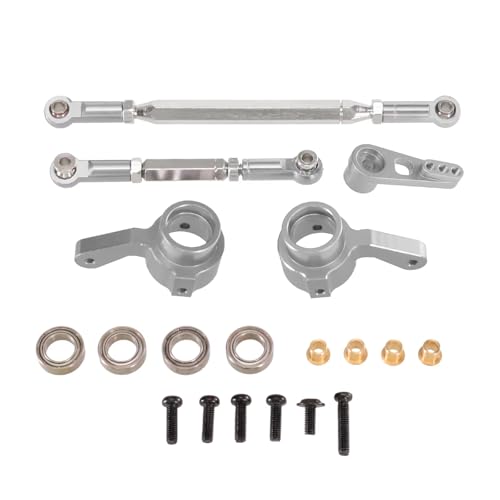 Kompatibel Mit MN Für MN168 Für MN82 Für MN78 D90 D91 D96 1/12 RC-Autoteile Zubehör Lenkstange Servoarm Lenkbecher RC-Autozubehör(Gray) von SYFDGDV