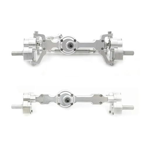 Kompatibel Mit MN Für MN99S Für MN98 D90 D91 D99 D99S MN90 1/12 RC Auto Upgrade Metall Vorne Hinten Portalachse RC-Autozubehör(White) von SYFDGDV