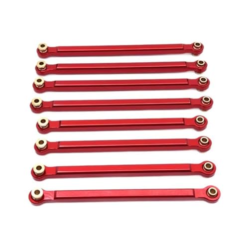 Kompatibel Mit MN128 MN86 G500 1/12 RC-Auto-Upgrade-Modifikationsteile Zubehör Das Für Chassis-Befestigungs-Zugstangen-Kit RC-Autozubehör(Red) von SYFDGDV