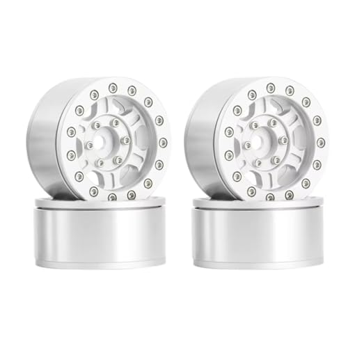 Kompatibel Mit MST Für Jimny Für Tamiya CC01 LC70 Für Axial 90069 1/10 RC Crawler Car 4 STÜCKE 1,55 Metall Beadlock Felgen Hub RC-Autozubehör von SYFDGDV