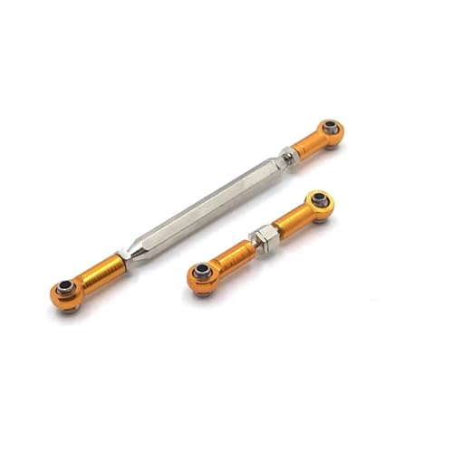 Kompatibel Mit Mn D90 D91 D96 Für MN98 99S Fernbedienung Auto Ersatzteile Metall Upgrade Lenkung Servo Stange RC-Autozubehör(Yellow) von SYFDGDV