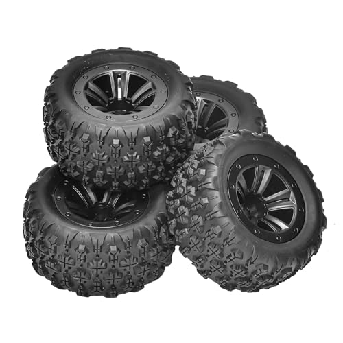Kompatibel Mit SCY 16101 16102 16103 Pro Für MJX 16207 16208 16209 H16 Für HBX 16889 1/16 RC Autoteile 4 Stück 83 Mm Gummireifen RC-Autozubehör von SYFDGDV