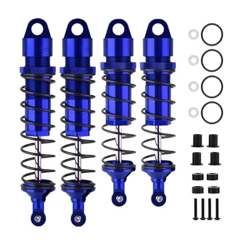 Kompatibel Mit TRAXXAS 1/8 RC-Auto-Upgrade-Modifikationsteilen, Zubehör, Stoßdämpfer Aus Aluminiumlegierung Vorne Und Hinten RC-Autozubehör(Blue) von SYFDGDV