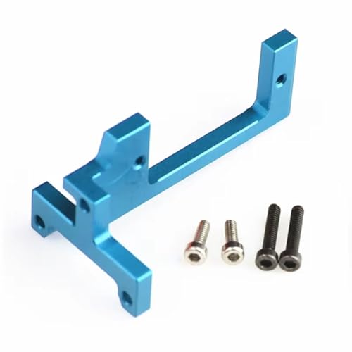 Kompatibel Mit Tamiya 1/14 RC Truck Car Upgrade Teile Zubehör Metall Getriebe Shift Lenkgetriebe Halterung Servohalterung RC-Autozubehör(Blue) von SYFDGDV